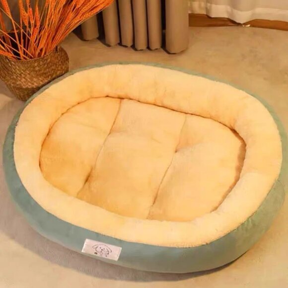 Cozy Oval Dog Bed – Soft Plush Cushion - Picture 1 of 1